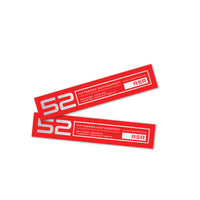 fifteen52 Holeshot RSR Wheel Lip Decal Set of Four - Red