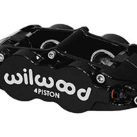 Wilwood Caliper-Narrow Superlite 4R - Black 1.12/1.12in Pistons 1.10in Disc