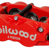 Wilwood Caliper-Narrow Superlite 6R-RH - Red 1.62/1.12/1.12in Pistons 1.10in Disc