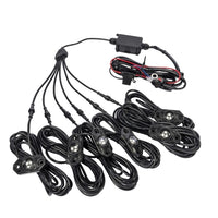 KC HiLiTES C-Series RGB LED Rock Light Kit (Incl. Wiring) - Set of 6