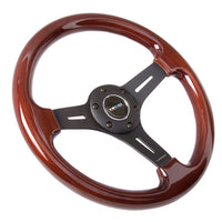 NRG Classic Wood Grain Steering Wheel (330mm) Wood Grain w/Matte Black 3-Spoke Center