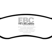 EBC 07-11 Ford Explorer Sport Trac 4.0 Greenstuff Rear Brake Pads