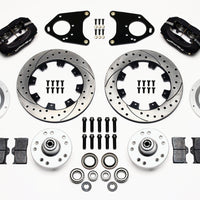 Wilwood Forged Dynalite Front Kit 12.19in Drilled 71-80 Pinto/Mustang II Disc & Drum