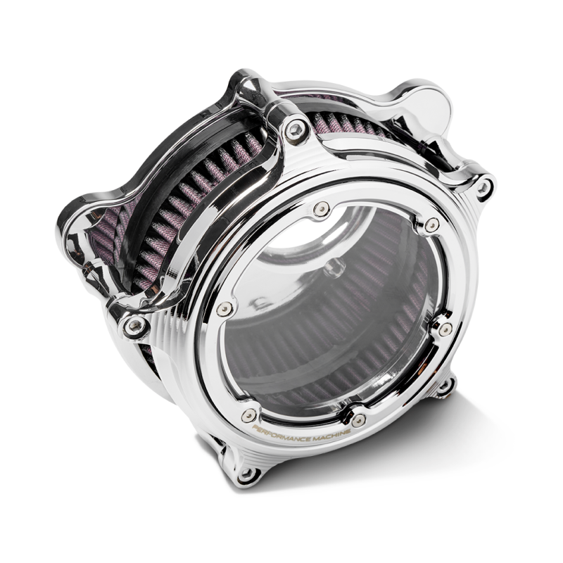 Performance Machine  Vision Air Cleaner W/Bezel - Chrome