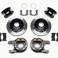 Wilwood D154 P/S Park Brake Kit Drilled New Big Ford 2.50in Off Front Mount