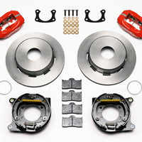 Wilwood Forged Dynalite P/S Park Brake Kit Red Big Ford New 2.50in Offset Currie Blank