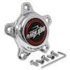 Race Star 5 Lug Cap Tall Plastic Chrome (incl. Medallion & Screws)