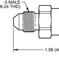 Wilwood Quick Disconnect - Male Side -3 AN