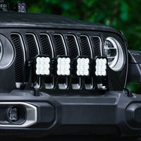 Diode Dynamics Jeep JL SS5 4-Pod CrossLink Grille Lightbar Kit Pro - White Combo