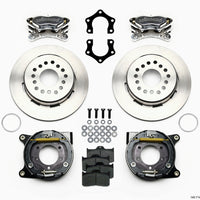 Wilwood Forged Dynalite P/S Park Brake Kit Polished Mopar/Dana 2.36in Off w/Snap Ring Brng