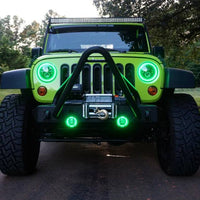 Oracle 7in High Powered LED Headlights - Black Bezel - ColorSHIFT - BC1 SEE WARRANTY