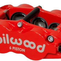 Wilwood Caliper-Narrow Superlite 6R-RH - Red 1.38/1.12/1.12in Pistons 1.10in Disc