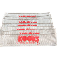 Kooks Universal Spark Plug Sleeve Set - Natural w/Red Logo (Set of 8)