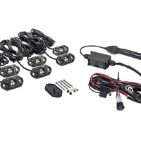 KC HiLiTES C-Series RGB LED Rock Light Kit (Incl. Wiring) - Set of 6