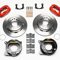 Wilwood Forged Dynalite P/S Park Brake Kit Red BOP Axle 2.75in Bearing 2.75 Offset