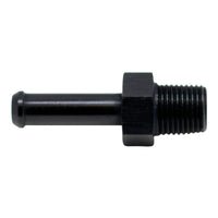 DeatschWerks 1/8in NPT Male Thread 1/4in Hose Barb - Anodized Matte Black