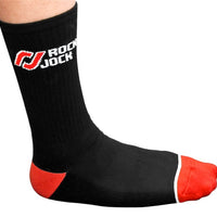 RockJock Socks Black w/ Red and White Logo