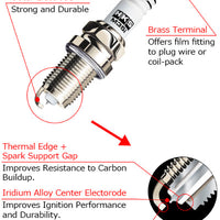 HKS Nissan/Infiniti VQ35HR M-Series Spark Plugs (Stock Heat)