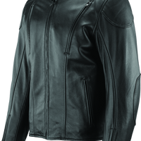 River Road Race Leather Jacket Black - Small