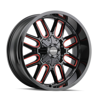 Mayhem 8107 Cogent 20x10 / 6x135 BP / -19mm Offset / 106mm Hub Black w/ Prism Red Wheel