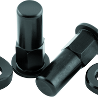 BikeMaster Rim Lock Nuts (Pair) T6 Aluminum/Black