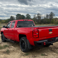 Fishbone Offroad 07-18 Chevrolet Silverado 1500/2500/3500 Double Cab Oval Side Steps -Black Textured