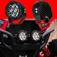 XK Glow Spot Beam Cube Offroad Round Work Light Kit 1pc 5in