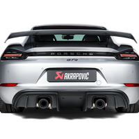 Akrapovic 2020+ Porsche Cayman GT4 (718) Slip-On Race Line (Titanium) (Req Tips / Option 2)