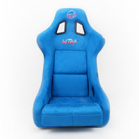 NRG FRP Bucket Seat ULTRA Edition - Large (Blue Alcantara/Gold Glitter Back)