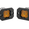 Diode Dynamics Stage Series C1 LED Pod - Yellow SAE Fog Flush ABL (Pair)