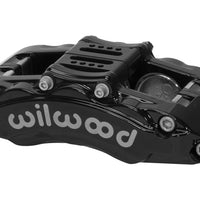 Wilwood Caliper - AT6 Lug Mount Black 1.75in/1.38in/1.38in Piston .75in Rotor - Left Side