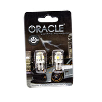 Oracle BA9S 5 LED 3 Chip Bayonet Bulbs (Pair) - White SEE WARRANTY