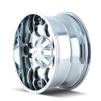 Mayhem 8015 Warrior 20x10 / 8x180 BP / -25mm Offset / 124.1mm Hub Chrome Wheel