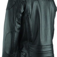 River Road Race Leather Jacket Black - Small