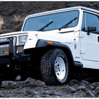 Bushwacker 87-95 Jeep Wrangler Extend-A-Fender Style Flares 4pc Excludes Renegade - Black