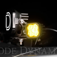 Diode Dynamics Stage Series C1 LED Pod Pro - Yellow Wide Standard ABL (Pair)