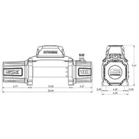 Superwinch 10000 LBS 12V DC 3/8in x 85ft Wire Rope SX 10000 Winch