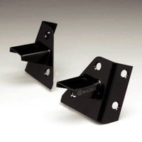 KC HiLiTES 86-95 Jeep YJ Windshield Hinge Light Mount Bracket Set (Pair) - Black