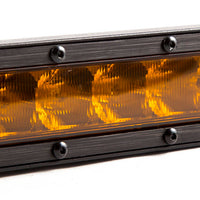 Diode Dynamics 12 In LED Light Bar Single Row Straight - Amber Wide Each Stage Series