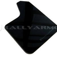 Rally Armor Universal Fit (No Hardware) Black UR Mud Flap w/ Blue Logo