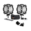 KC HiLiTES 07-18 Jeep JK 6in Pro6 Gravity LED Pillar Mount 2-Light Sys (20W Spot Beam)