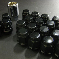 Project Kics 16 LUGS + 4 LOCKS Black Bullock And Nut Set - 12X1.50