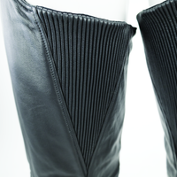 River Road Plains Leather Chaps Black - Large