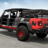 Go Rhino 20-22 Jeep Gladiator JT/16-22 Toy. Tacoma/05-21 Nssn Frontier XRS Cross Bars Kit - Tex. Blk