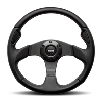 Momo Jet Steering Wheel 350 mm -  Black AirLeather/Black Spokes