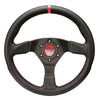 Sparco Steering Wheel R383 Champion Black Leather / Red Stiching