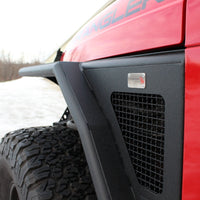 Fishbone Offroad 97-06 Jeep Wrangler TJ Steel Tube Fenders Rear 3In Flare - Blk Textured Powdercoat