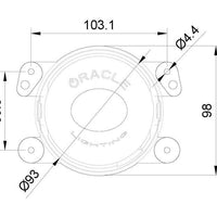 Oracle Jeep Wrangler JK/JL/JT High Performance W LED Fog Lights - ColorSHIFT - Dynamic SEE WARRANTY