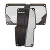 NRG Brushed Aluminum Sport Pedal A/T - Black w/Silver Carbon