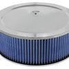 aFe MagnumFLOW Air Filters Round Racing P5R A/F Chrome Assy 14x5: Blk/Blue E/M